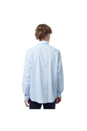 پیراهن آبی مردانه تنگ Nautica - کد 833559382