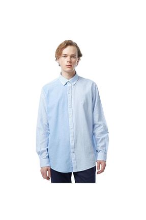 پیراهن آبی مردانه تنگ Nautica - کد 833559382