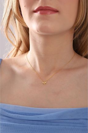 گردنبند جواهر طلائی زنانه روکش طلا کد 832015022