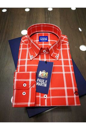 پیراهن قرمز مردانه رگولار Paul Martin Canadian - کد 833568208