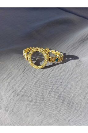دستبند جواهر طلائی زنانه روکش طلا کد 378314449