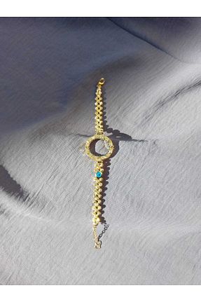 دستبند جواهر طلائی زنانه زیرکن GEZERGOLD TAKI - کد 378314449