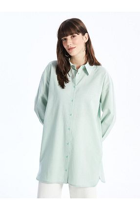 تونیک فیروزه ای زنانه بافتنی LC Waikiki - کد 833356408