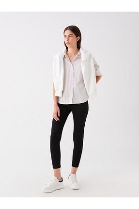 شلوار مشکی زنانه بافتنی LC Waikiki - کد 815001054
