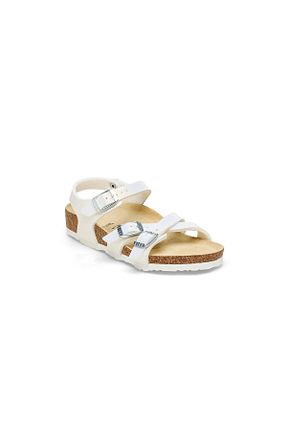 صندل سفید بچه گانه پاشنه تخت Birkenstock - کد 833614713