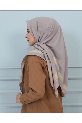 روسری بژ پنبه پلی استر Golden Rose - کد 833504096