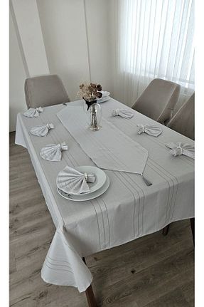 رومیزی طوسی پلی استر ZESA HOME - کد 826032123