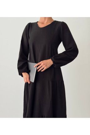 لباس مشکی زنانه اورسایز بافتنی کد 831299604