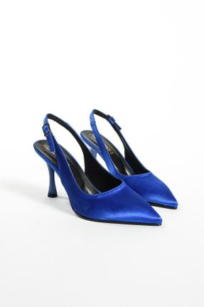 کفش پاشنه بلند کلاسیک آبی زنانه پاشنه نازک پاشنه متوسط ( 5 - 9 cm ) کد 833688404