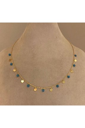 گردنبند نقره زرد زنانه 925 عیار emy by emel luxury silver jewelry - کد 286601237