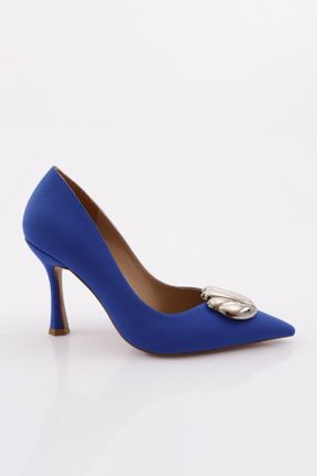 کفش پاشنه بلند کلاسیک آبی زنانه چرم مصنوعی پاشنه نازک پاشنه متوسط ( 5 - 9 cm ) کد 691819723