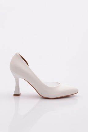 کفش مجلسی سفید زنانه چرم لاکی پاشنه متوسط ( 5 - 9 cm ) پاشنه نازک کد 274052672