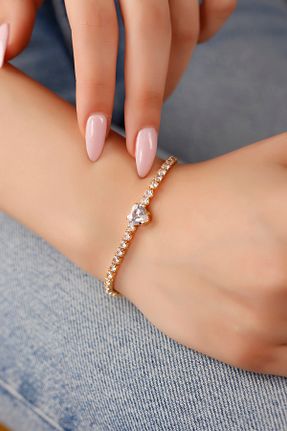 دستبند استیل (فولاد) طلائی زنانه استیل ضد زنگ Serelia - کد 833747356