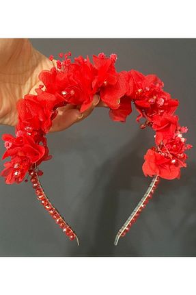 تاج قرمز بچه گانه سنگ کریستال DesaAccessories - کد 696009137