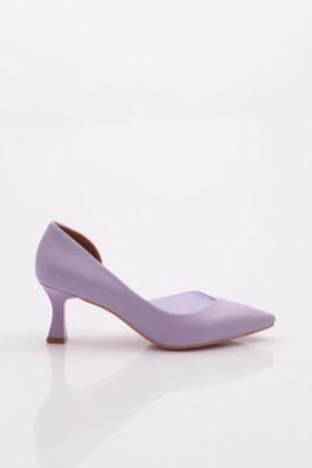کفش پاشنه بلند کلاسیک بنفش زنانه چرم مصنوعی پاشنه نازک پاشنه متوسط ( 5 - 9 cm ) کد 277996296