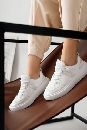 کفش کژوال سفید زنانه پاشنه کوتاه ( 4 - 1 cm ) پاشنه ساده کد 793894212