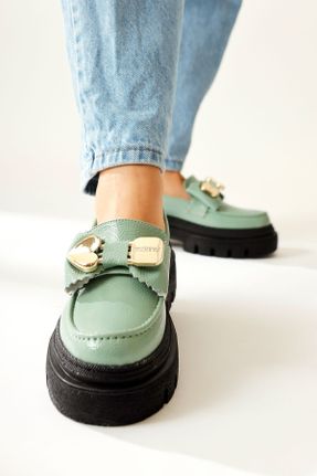 کفش کژوال سبز زنانه پاشنه کوتاه ( 4 - 1 cm ) پاشنه ساده کد 814966605