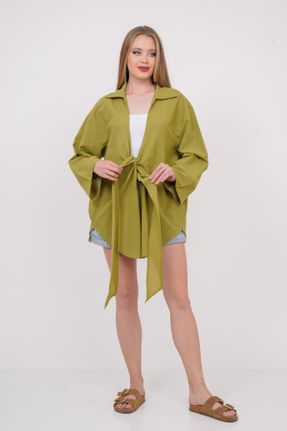 کیمونو سبز زنانه بافتنی میدی کد 833739429