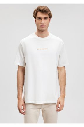 تی شرت سفید مردانه ریلکس کد 833822479