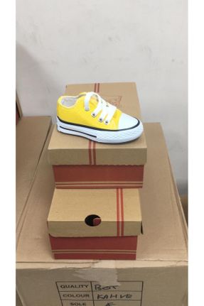 کفش کژوال زرد بچه گانه پارچه نساجی پاشنه کوتاه ( 4 - 1 cm ) پاشنه ساده کد 832241698