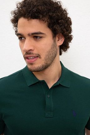 تیشرت سبز مردانه یقه پولو U.S. Polo Assn. - کد 833847301