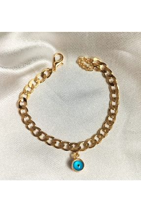 دستبند جواهر طلائی زنانه منجق NurCollection - کد 171408632
