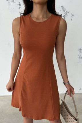 لباس نارنجی زنانه بافت راحت کد 833877295