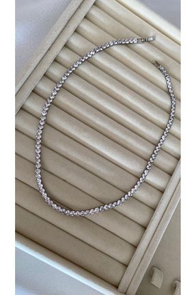 گردنبند جواهر زنانه روکش نقره Muse Sister - کد 828565426