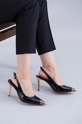 کفش پاشنه بلند کلاسیک مشکی زنانه چرم مصنوعی Stilbagshoes - کد 827780903