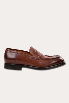 کفش لوفر قهوه ای مردانه پاشنه کوتاه (1 - 4 سانتی متر) Green George - کد 833993283
