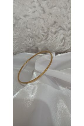 دستبند استیل طلائی زنانه فولاد ( استیل ) کد 787771748