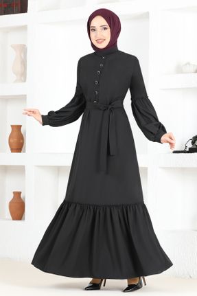 لباس مشکی زنانه اسلیم بافتنی کد 793839388