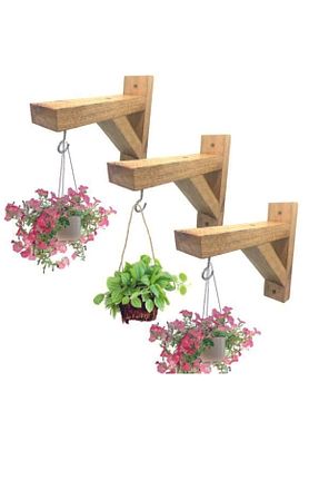 قفسه دیواری سفید 20 cm Wooden Factory - کد 834028316