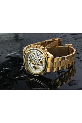 ساعت مچی طلائی مردانه 46-50 میلی متر Forsining - کد 834043759