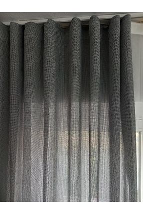 پرده زمینه طوسی پلی استر Üçbey - کد 834076307