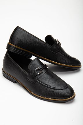کفش کلاسیک مشکی مردانه چرم مصنوعی پاشنه کوتاه ( 4 - 1 cm ) پاشنه نازک کد 700506280