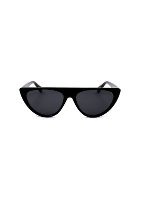 عینک آفتابی مشکی زنانه 54 UV400 مات گربه ای کد 38093125