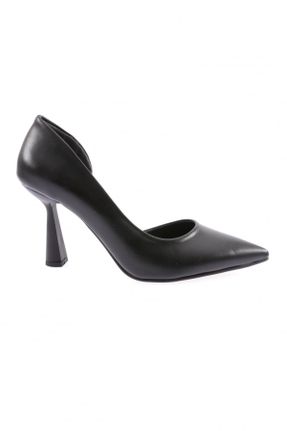 کفش پاشنه بلند کلاسیک مشکی زنانه چرم مصنوعی پاشنه نازک پاشنه متوسط ( 5 - 9 cm ) کد 659163204