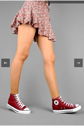 کفش کژوال زرشکی زنانه پارچه نساجی پاشنه کوتاه ( 4 - 1 cm ) پاشنه ساده کد 833951686