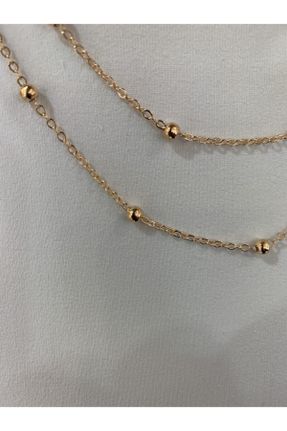 گردنبند جواهر طلائی زنانه روکش طلا کد 72287921