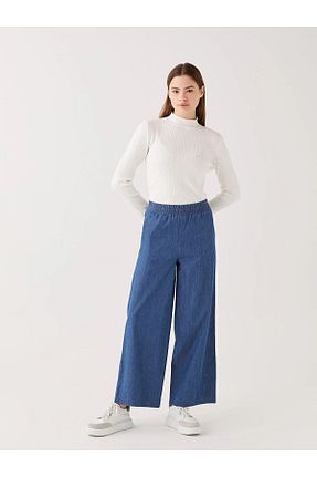 شلوار آبی زنانه پنبه ای LC Waikiki - کد 659989109