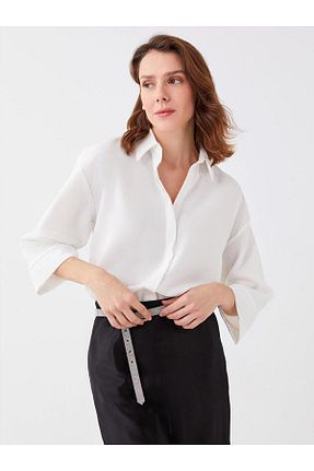 پیراهن بژ زنانه رگولار LC Waikiki - کد 814132987