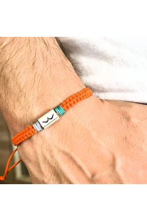 دستبند جواهر نارنجی زنانه کد 833878625