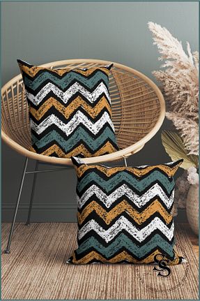 کوسن و روکش کوسن سبز مخمل Saso - کد 832601344