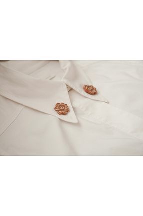 سنجاق سینه نارنجی زنانه پلی استر YAKA ART - کد 737349413