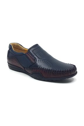 کفش کژوال سرمه ای مردانه چرم خالص Çetintaş - کد 833279741