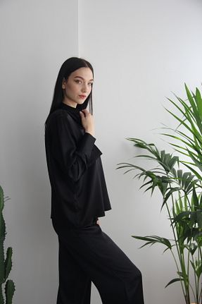 پائین تنه راحتی مشکی زنانه ساده ROSILY - کد 833894765