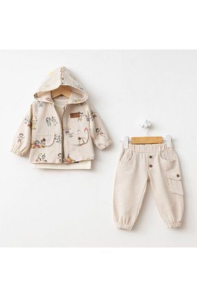 ست نوزادی زرد بچه گانه پنبه ای Baby Fou - کد 833974180