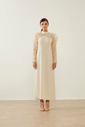 لباس حجاب نباتی زنانه Straight Mizalle - کد 834026912