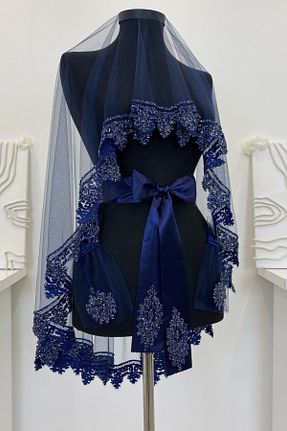 عقد و عروسی و حنابندان سرمه ای ZEYMERADE - کد 834012293